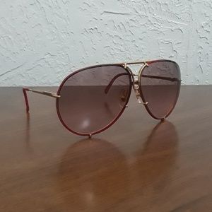 Porsche by Carrera Gold & Red Vintage Sunglasses ♥
